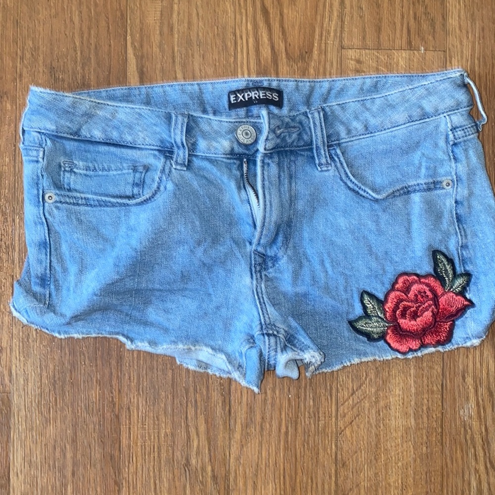 Express demin shorts
